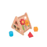 4pc Tooky Toy Toddler/Kids Wooden Activity Triangle Block Learning Puzzle 12m+