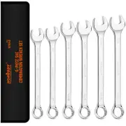 6Pc Extra Big Imperial Combination Spanner Ring Open Ended Combo Spanners Work