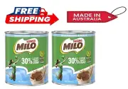 Milo 30% Less Added Sugar Chocolate Malt Powder Drink, 395g (2 packs)