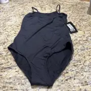 Bloch Camisole Leotard black size 14 new with tags see pictures