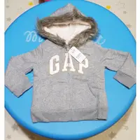 在飛比找蝦皮購物優惠-全新 GAP 女童 Logo仿羊羔絨 連帽閒外套 尺寸4Y 