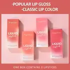 3-Piece Lip Glaze Set - Long-lasting Color Matte Lipstick F7D4 F7V5