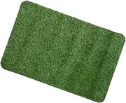 Imitated Grass Front Door Mat Non Slip Artificial Turf Rug for Outdoor Use Durable Fake Grass Floor Pad with Drainage for Entryway and Porch Decor