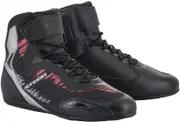 Alpinestars Stella Faster-3 Rideknit Ladies Motorcycle Shoes, black-grey-pink, Size 40 41 for Women Black Grey Pink