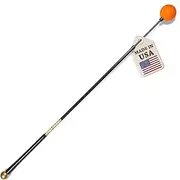 Orange Whip Golf Swing Trainer Aid Patented & Made in USA for Improved Rhythm, Flexibility, Balance, Tempo, and Strength *American Made*