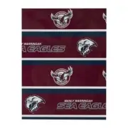 98720 MANLY SEA EAGLES NRL TEAM LOGO GIFT BIRTHDAY PRESENT WRAPPING PAPER SHEET