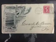1894 Philadelphia USA Commercial Cover Thornton Barnes Wholesale Grocer