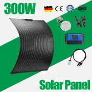 12V 300W Flexible Solar Panel Kit Mono Home Caravan Camping Charging Controller