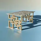 Handmade Rectangle Agate Table Top,Unique Mix of Agate Stones Handmade Furniture