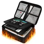 SOTOHE Fireproof Bag with Key Fireproof Case Fireproof Temperature 1200℃ Wa 989