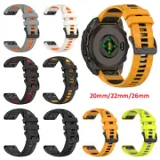 For Garmin Fenix 5 6 7 7S 7X/Forerunner 965 955 945 35 Silicone Watch Band Strap