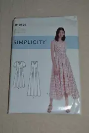 Simplicity R10595 sewing pattern, womens dress, size 16-24