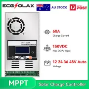 60AMP MPPT Solar Charge Controller DC Battery Regulator 12V 24V 36V 48V AU STOCK