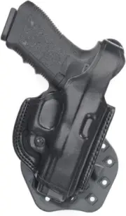 Aker Leather H268BPR-GL43 FlatSider XR17 Paddle Holster GLOCK43 43x RH Black