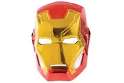 Iron Man Half Metallic Mask (Red/Gold) (One Size)