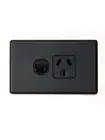 Beacon Lighting Lucci Power Gravity Single 10A GPO Only in Matte Black