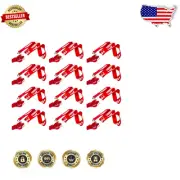 12 Pack Modern Loud Guard Whistle & Lanyard - Pealess & Waterproof Design