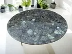 48" Round Random Labradoraite End Coffee Table Top Console Bar Desk Decors