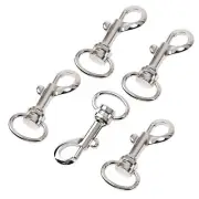 Metal 5 Pcs Swivel Eye Bolt Snap Hook Spring Clasps Lobster O Ring DIY Accessory