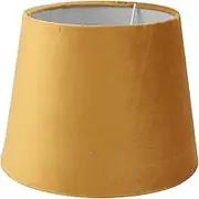 Zerodis Conic PAMMMADE in Soft Velvet, Coating of The Elegant Lamp for Hotel Bedroom Study, Easy Installation for Table Floor Lamp, Compatible with E14 E27 Bulbs (Gold)