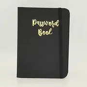Sixstore Password Book A-Z Tabbed Notebook for Internet Login Information' Small Pocket Size Password Keeper Journal Notebook for Computer, Websit, Black