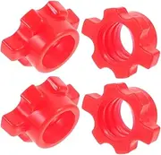 TOKIDNY 4pcs Barbell Nut Accessories Weightlifting Lock Collars for Secure Dumbbell Fixing for Various Barbell Essential Fitness Equipment for Stability and Safety