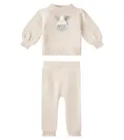 [Donsje] Donsje Denna and Trig wool sweater and pants set M 12 beige