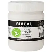 Global Colours Acrylic Paint Zero VOC 500mL White