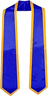 [Generic] Graduation Stole Satin Sash - Stylish Student Graduation Stole Graduation Stole Class Of 2024 | 72-Inch Long Unisex Plain Graduation Stole Adult Plain Stole for Women Men