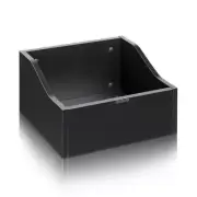 Zomo vs-Box 100/1 Black Record Box Lp-Regal Made Of MDF Wood for Ca 120 Vinyls