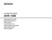 Denon AVR-1306 Receiver Amplifier Owners Manual