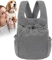Soft Mesh Pet Transport Bag - Adjustable Dog Chest Backpack, Cat Carrying Bag | Breathable Pet Travel Holder with Side Pockets, Secure Dog Front Pack for Hiking Camping and Outdoor Adventures