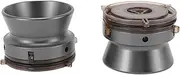 1 Pair Nab Hub Adapters, Opener Universal Loading Device for Studer, Fit for B67 and Other 1/4 10 Inch Polished Aluminium Nab Hub Device (Grey)