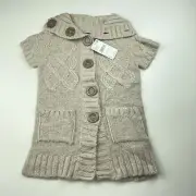 Girls size 6, Pumpkin Patch, lightweight knitted cardigan / vest, NEW