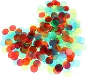Vaguelly 1 Set Bingo Chips Plastic Markers Clear Counting Chips for Bingo Games Game Supplies for Learning Counting Sorting and Patterns Random Color Random Color