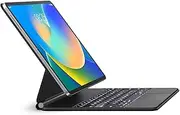 Keyboard Case for iPad Air 13 2024 and iPad Pro 12.9 inch 2022-6th / 2021-5th / 2020-4th / 2018-3rd Generation – Magnetic Keyboard Case with Multi-Touch Trackpad – Floating Cantilever Stand