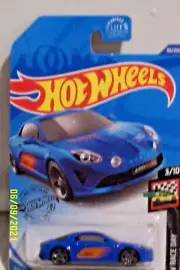 2020 Hot Wheels BLUE Alpine A110 Cup Race Car HW Race Day 3/10 car 80/250 NIP