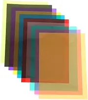Angoily 10pcs Color Film Filters Lighting Masking Florescent Window Films for Privacy Diffuser Sticker Paper Tint Bulb Fluorescent Liner Color Correction Gel Light Filter Gels Colorful