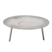 Stainless Steel 900mm Portable Firepit - Folding Legs - Australian Made