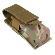 Portable Tactical Molle Flashlight Holder Belt Holster Pouch Torch Carry Case