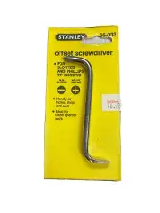 VINTAGE STANLEY USA OFFSET SCREWDRIVER SLOTTED&PHILLIPS TIP 65-033 STEEL BAR