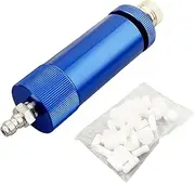 EFGTEK Core High Pressure PCP Hand Pump Air Filter Water-Oil Sperator with 8mm Female and Male Quick Connect for High Pressure Air Compressor Pump 30Mpa（Blue）