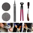 4PCS Horse Farrier Hoof Nipper Trim Shoeing File Rasp Handle Hoof Cutter Too NOW