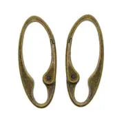 2 Pieces Bronze SpRing Hook Alloy Clip Backpack Keychain