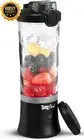 Total Chef Blender, Black – 600Ml Rechargeable Portable Blender for Smoothies, P