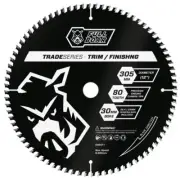 Full Boar 305mm 80T Trade Quality Series Mitre Saw Fine Blade NEW FREEPOST $149+