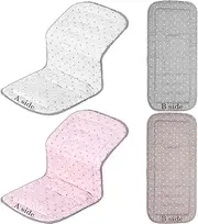 [Thyle] 2 Pcs Stroller Seat Cushion Stroller Seat Liner Baby Stroller Accessories Reversible Baby Carriage Cushion Universal Stroller Cotton Newborn Car Seat Breathable Stroller Mat for Pushchair