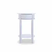 Franco White Round Coffee Side Table