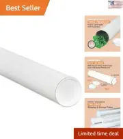 Heavy-Duty Mailing Tubes - 12"L x 2"W x 2"H - Pack of 50 - Recyclable