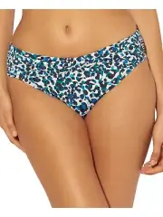 $59 Bleu Rod Beattie Women's Leopard Banded Hipster Bikini Bottom Navy Size 4